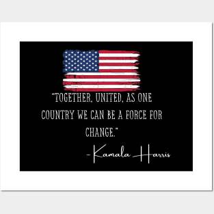 Together United Madam VP Harris Quote Inauguration 2021 Gift Posters and Art